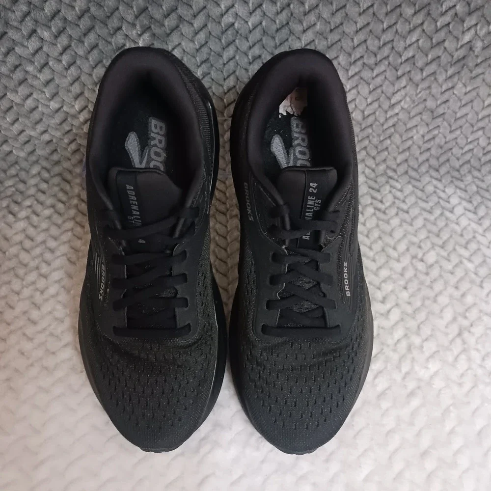 Brooks Adrenaline GTS 24 Black Ebony Women's Walking Running Shoes Size 9.5